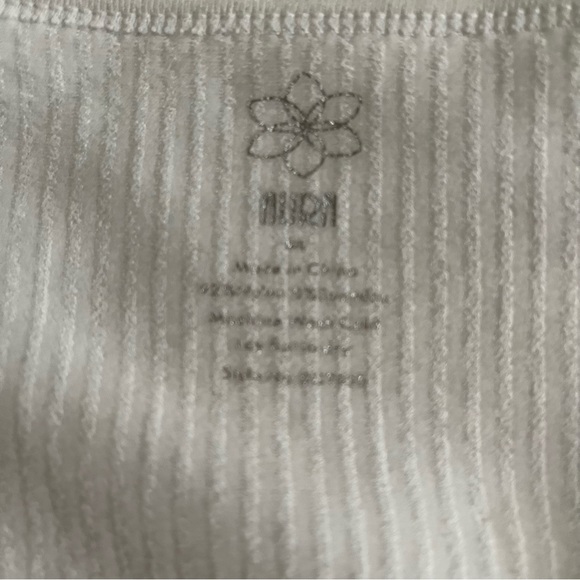 White Ribbed Tank - Picture 2 of 3